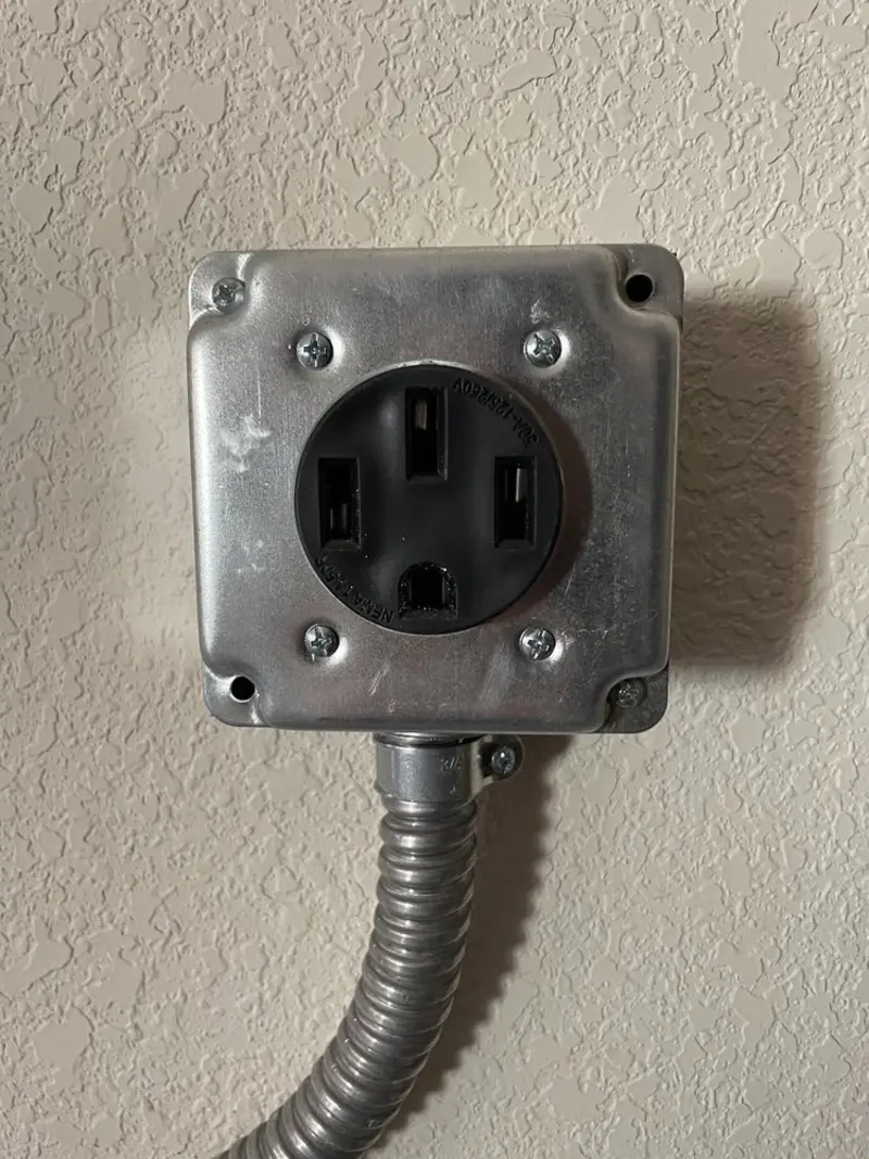 NEMA 14-50 outlet installed for Smart Home Electrical in Menomonee Falls